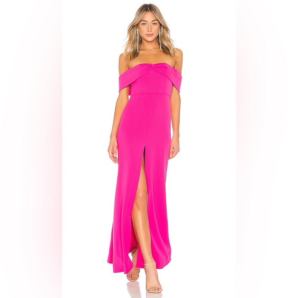 NWT Lovers + Friends Pink Danica Gown Small